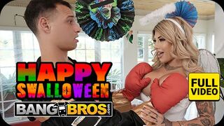 BANGBROS Hálózat Szexy Milfje Vadul Cidázza Mostohafia Méretes Farkát Halloween Előtt